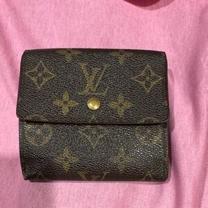 Louis Vuitton Black and Brown Monogram Wallet